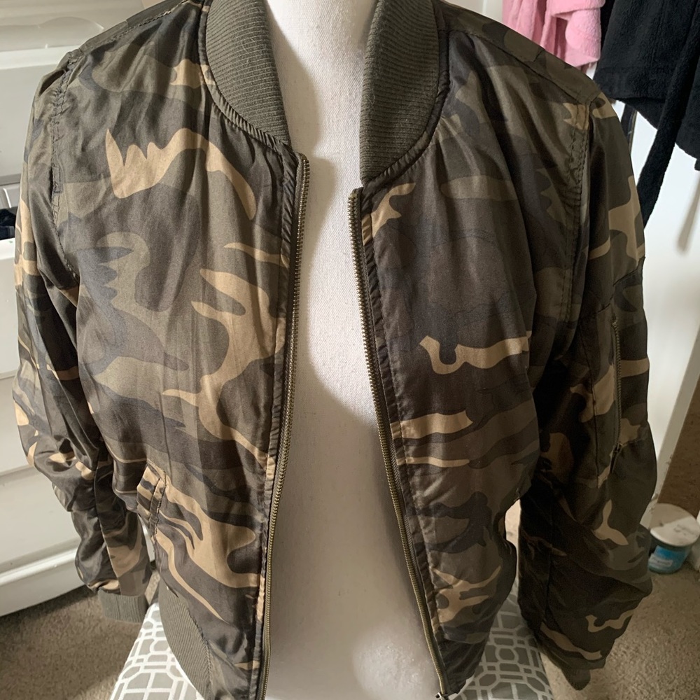 Camo Bomber Jacket